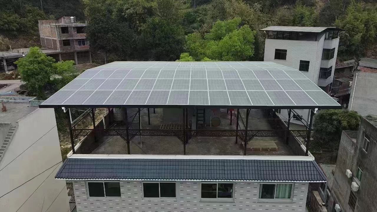 绍兴15kw+10kwh自建别墅家庭光伏储能系统